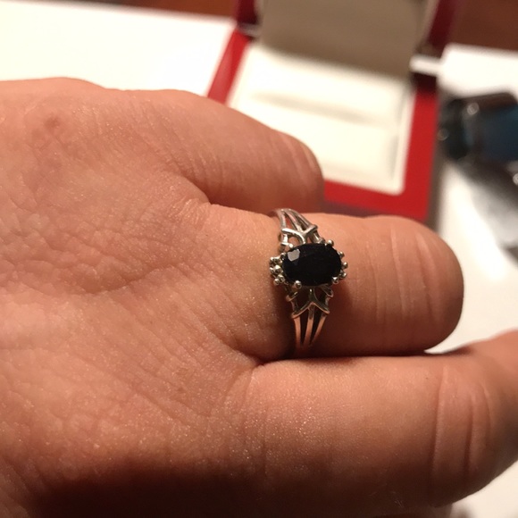 Anillo de plata 925 con piedra negra - Picture 3 of 3